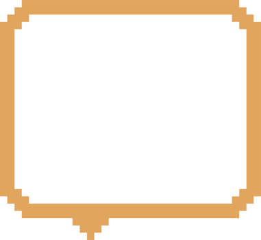 8bit yellow color retro game pixel speech bubble balloon icon sticker memo keyword planner text box banner, flat png transparent element design