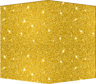 Banner Shape Gold Glitter 3D Premium Elegant Sparkling Decorative Lustrous Chic Basic Shapes png