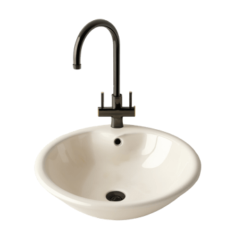 AI generated Ceramic Sink and Faucet Cut Out isolated on transparent background PNG file