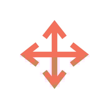 Arrow Icon Vector Template Illustration Trendy Design