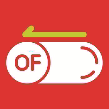 Of Button Vector Icon