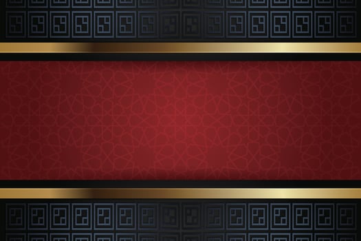 Elegant luxury Ramadhan, Eid Mubarak decorative holiday card vector