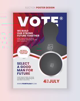 Political Flyer Templates Political Election Flyer Design vector
