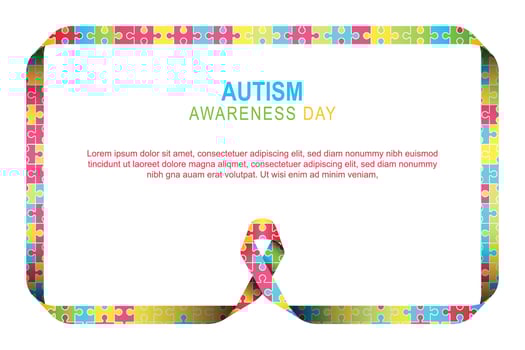 Autism Awareness Day background. vector