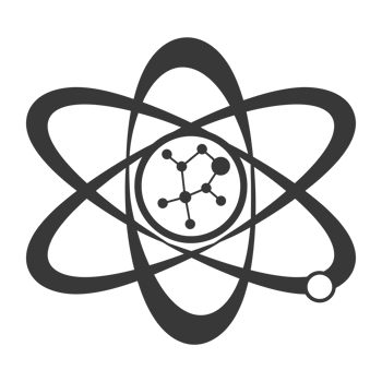 AI generated Silhouette Atom symbol black color only png