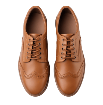 AI generated shoes from a leather outlet png