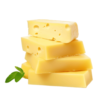 AI generated the yellow tasty cheese isolated png