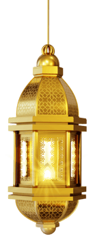 Islamic Gold Lantern Decoration png
