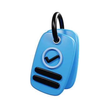 3d rendering blue tag isolated on white background. Marketing icon concept png