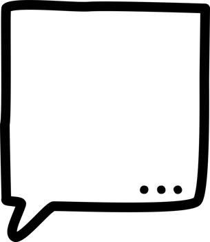 Black and white color speech bubble balloon, icon sticker memo keyword planner text box banner, flat png transparent element design