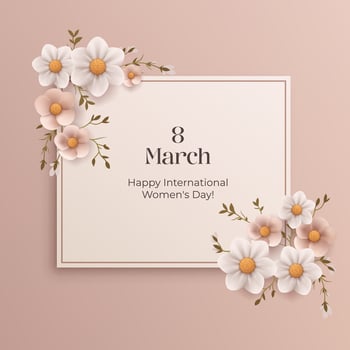 An elegant pastel vintage illustration for International Women's Day on March 8th, featuring flowers. Perfect for greeting cards, invitations, and posters, celebrating femininity and love. Not AI vector