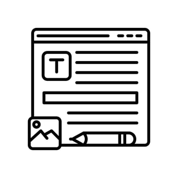 Content Marketing  icon in vector. Logotype vector