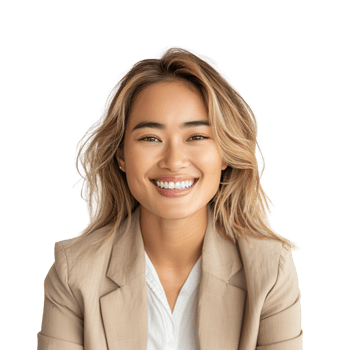 AI generated Image of Multi Racial Woman in Business Casual Outfit, Isolated on Transparent Background png