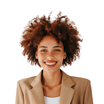 AI generated Image of Multi Racial Woman in Business Casual Outfit, Isolated on Transparent Background png