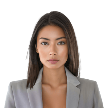 AI generated Image of Multi Racial Woman in Business Casual Outfit, Isolated on Transparent Background png