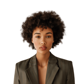 AI generated Image of Multi Racial Woman in Business Casual Outfit, Isolated on Transparent Background png