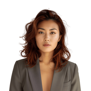AI generated Image of Multi Racial Woman in Business Casual Outfit, Isolated on Transparent Background png