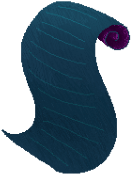 Witch's spell book and scroll png