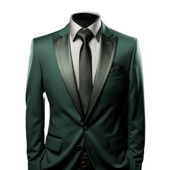 AI generated Elegant Tosca Men's Formal Suit Isolated on Transparent Background. Generative Ai png