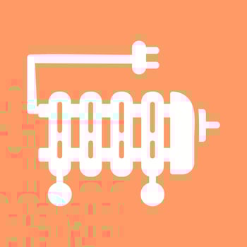 Oil Heater Vector Icon
