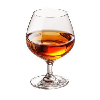 AI generated A glass of whiskey isolated on transparent background png