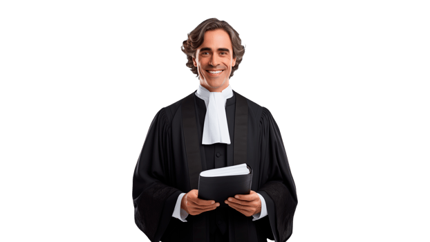 Happy lawyer cut out. Smiling lawyer man middle age on transparent background png