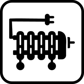 Oil Heater Vector Icon
