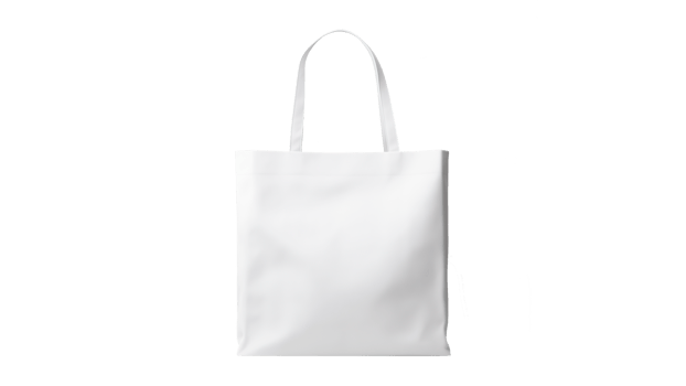 White tote bag mockup cut out. Shopping bag mockup on transparent background png