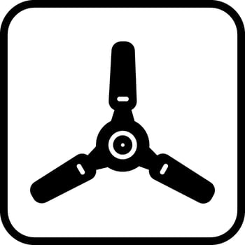Electric Fan Vector Icon