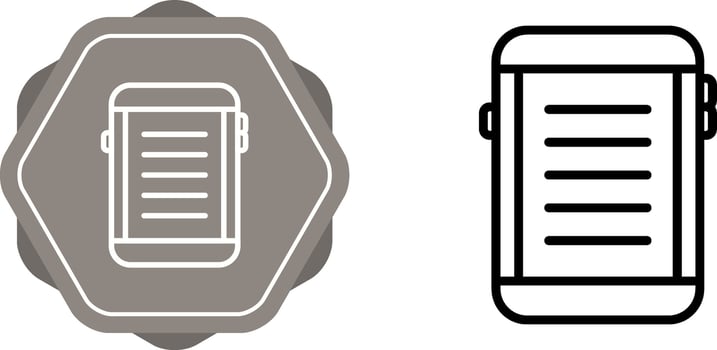 E-reader Vector Icon