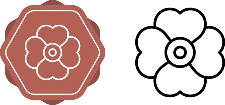 Cherry blossom Vector Icon
