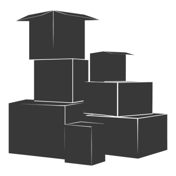 AI generated Silhouette cardboard black color only png