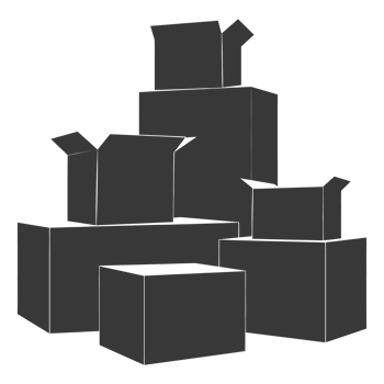 AI generated Silhouette cardboard black color only png