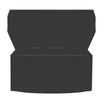AI generated Silhouette cardboard open black color only png