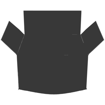 AI generated Silhouette cardboard open black color only png