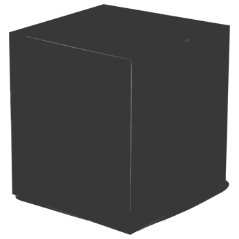 AI generated Silhouette cardboard package black color only png