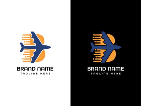 B Aeroplan Logo Design vector