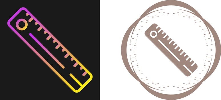 Straight Ruler Vector Icon