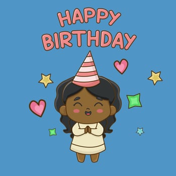 birthday greeting card vector