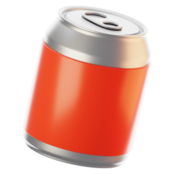 Fast food icon concept. 3d rendering soda icon png