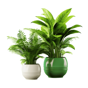 AI generated Houseplants isolated on transparent background png