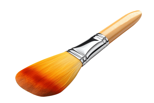 AI generated Paint brush isolated on transparent background png