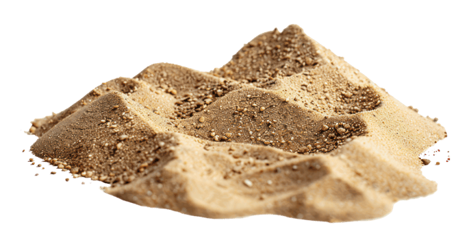 AI generated Textured sand dunes with natural wave on transparent background - stock png. png