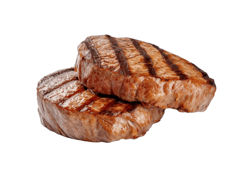 AI generated Delectable grilled steak, perfectly charred, on transaparent background png