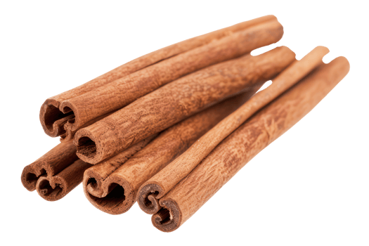 AI generated Whole cinnamon sticks on transparent background - stock png. png