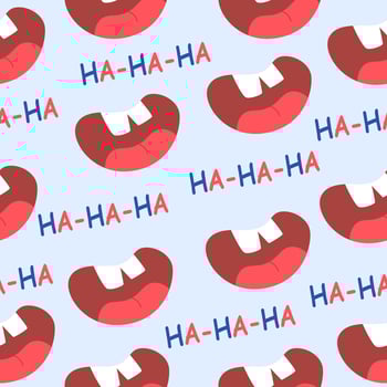 Laughter. fool's day concept. colourful design. vector illustration