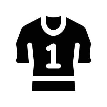 sport shirt icon. vector glyph icon for your website, mobile, presentation, and logo design.