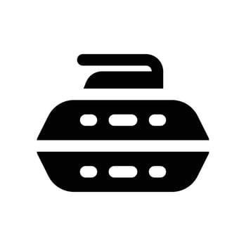 curling icon. vector glyph icon for your website, mobile, presentation, and logo design.