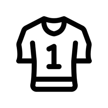 sport shirt icon. vector line icon for your website, mobile, presentation, and logo design.