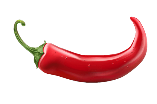 AI generated Shiny Red Chili Pepper png
